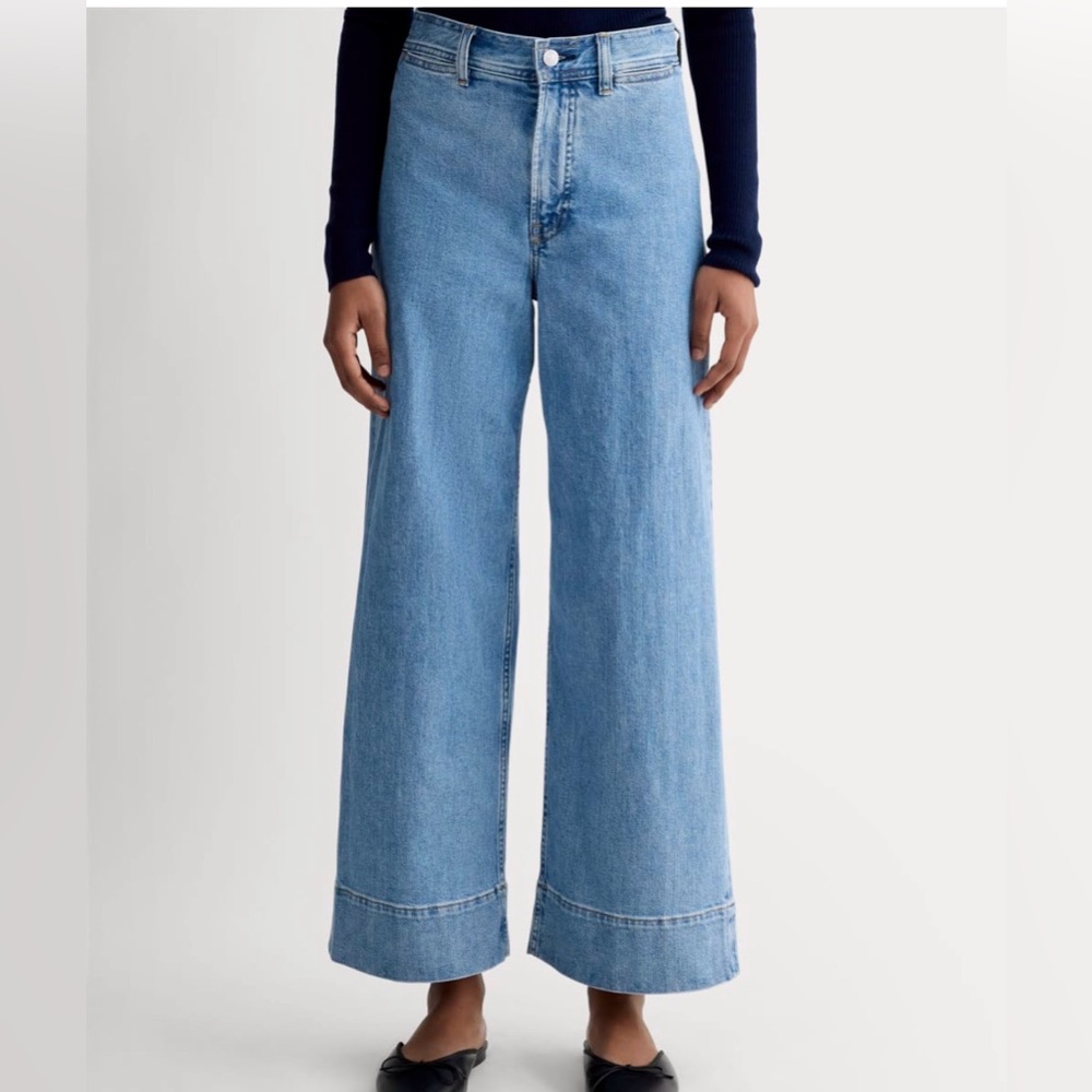 Everlane The Mariner Cropped Jean (Shallow Beach) - Picture 3 of 8
